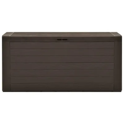 Produktbild von (Design 2026） Gartentruhe Braun 116x44x55cm - HOMMIE 427147 - Gartenboxen