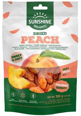 Produktbild von Sunshine Delights Dried Peach 100g