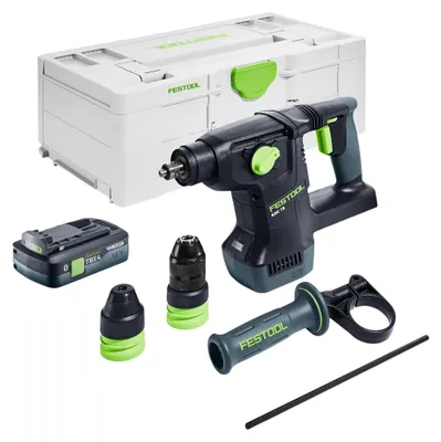 Produktbild von Festool KHC 18 EB-Basic Akku Kombihammer 18 V 2,6 J SDS-Plus Brushless + 1x Akku 4,0 Ah + Systainer - ohne Ladegerät