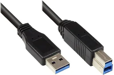Produktbild von Good Connections USB-A an USB-B 1m schwarz