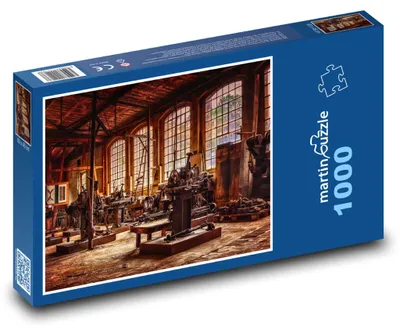 Produktbild von Puzzle 1000 Verlassene Fabrik mit Maschinen - martinpuzzle