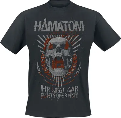Produktbild von Hämatom T-Shirt Herren Ihr wisst gar nichts über mich schwarz L