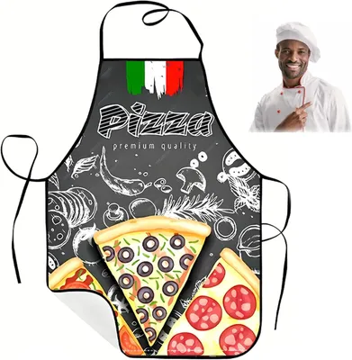 Obrázok produktu pre Kuchynská zástera pizza, pre varenie, pre mužov a ženy