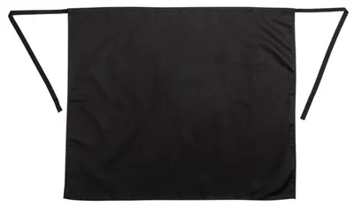 Produktbild von Whites Bistro Schürze - Schwarz - 5 Schürzen - 900(B) x 800(L)mm