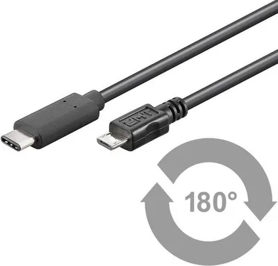Zdjęcie produktu dla Microconnect USB3.1CAMIB1, 1 m, USB C, Micro-USB B, USB 2.0, Męska/Męska, Czarny