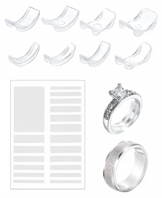 Produktbild von INF Unsichtbares Spiral-Ringweiten-Set 8er TPU+PC klar 3cmx2.1cm für Ringe