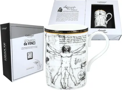 Obrázok produktu pre Hrnček - L. da Vinci - Vitruviánsky muž (CARMANI)