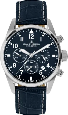 Produktbild von Jacques Lemans 42-2B Herrenuhr Chronograph Barcelona Blau