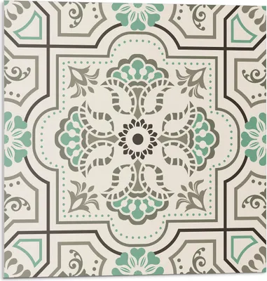 Immagine prodotto di Motivo con motivi geometrici - Autoadesivo - Rivestimenti murali - Decorazioni murali - Pannelli murali decorativi - Pannelli murali 3D - Design murale autoadesivo - 4 pezzi 50 x 50 cm