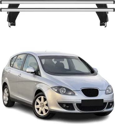 Image de Menabo Barres de toit Transversales pour Seat Altea 2004-2009 Alu Gris ABE 2x