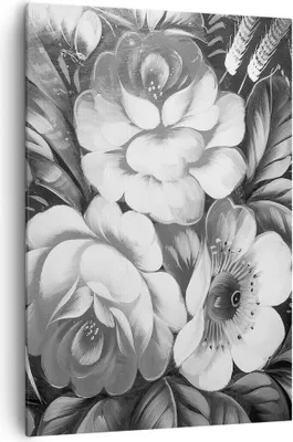 Produktbild von Bild auf Leinwand - Leinwandbild - Einteilig - Blume Blumenstrauß Blatt - 70x100cm - Wand Bild - Wanddeko - Wandbilder - Leinwanddruck - Wanddekoration - Leinwand bilder - Wandbild - PA70x100-3896