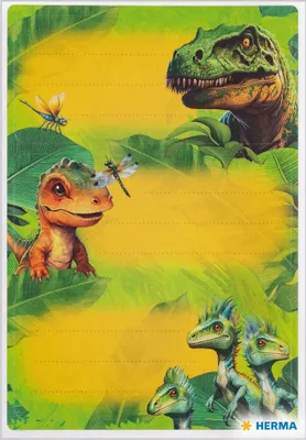 Image de HERMA 1909 Étiquettes de livre HERMA VARIO ÉCOLE Dino