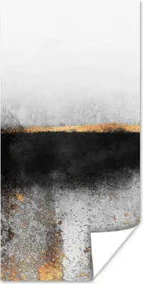 Produktbild von MuchoWow® Poster Gold - Abstrakt - Luxus 20x40 cm - Plakat - Foto