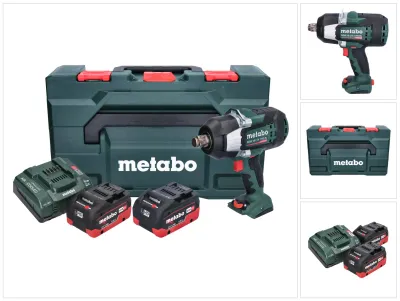 Obrázek produktu pro Akumulátorový rázový utahovák Metabo SSW 18 LTX 1750 BL 18 V 1750 Nm 3/4" bezkartáčový ( 602402660 ) + 2x akumulátor 5,5 Ah + nabíječka + metaBOX