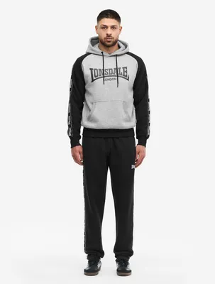 Produktbild von Herren Trainingsanzug mit Kapuze normale Passform HOLBURN Marl Grey/Black/White 3XL Lonsdale