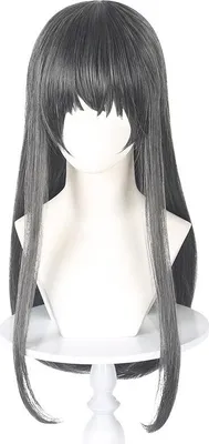Obrázek produktu pro INF Černá Cosplay Paruka - Vysokoteplotní Vlákno, Nastavitelná, Ideální pro Anime Role Play a Párty