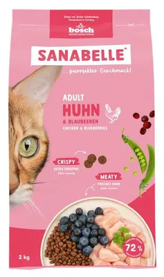 Produktbild von BOSCH Sanabelle Adult Chicken & Blueberries - trockenfutter für Katzen - 2kg