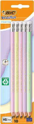 Immagine prodotto di BIC Evolution Matita pastello con gomma blister 10 pz.