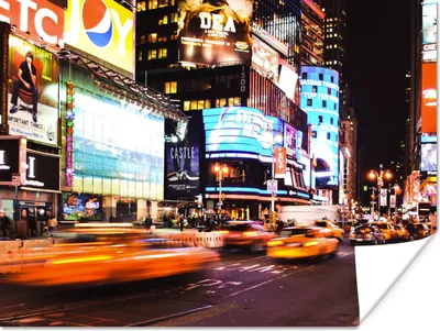 Produktbild von MuchoWow® Poster New York - Straße - Auto 160x120 cm - Foto Plakat