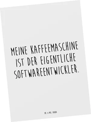 Produktbild von Mr. & Mrs. Panda Postkarte Spruch Softwareentwickler Held - Weiß - Geschenk, Programmierer, Grußkarte, bildkarte, IT, Fotokarte, Ansichtskarte, Softwareentwicklung, Beruf