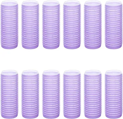 Produktbild von Set mit 12 kleinen, selbsthaftenden Lockenwicklern für langes, mittellanges und kurzes Haar, 1,5 cm, hellviolett