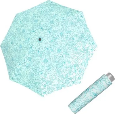 Obrázek produktu pro Doppler Mini Light Giardino blue - dámský skládací deštník