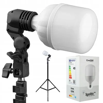 Produktbild von CineGEN® LED Studio Beleuchtungsset 100W mit Stativ