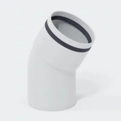 Immagine prodotto di POLOPLAST, curva, POLO-KAL 3S, DN75/30, 75 mm/30°, raccordo a innesto, PP-MD, bianco, 1 pezzo.
