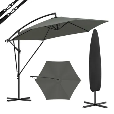 Zdjęcie produktu dla Parasol - Parasole katapultowe - Parasole ogrodowe - Parasole balkonowe - Regulowane (wysokość i kąt nachylenia) - Odporne na promieniowanie UV - Trwałe