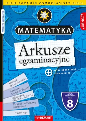Zdjęcie produktu dla Arkusze egzaminacyjne Matematyka dla 8-klasisty - Marzena Wieczorek