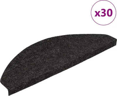 Obrázok produktu pre Nášľapy na schody samolepiace 30 ks antracitové 65x22,5x3,5 cm