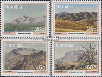 Produktbild von Briefmarken Namibia - Südwestafrika 1991 Mi 707-710 (kompl.Ausg.) FDC Berglandschaften