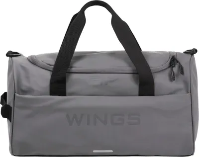Zdjęcie produktu dla Torba na bagaż podręczny WINGS STORK szara, skóra PU, wodoodporna, 27 l
