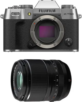 Produktbild von FUJIFILM X-T50 Silber + 23mm f/1.4 WR