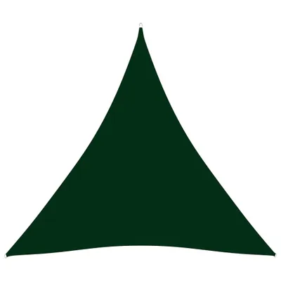 Image de Voile parasol tissu oxford triangulaire 4x4x4 m vert foncé