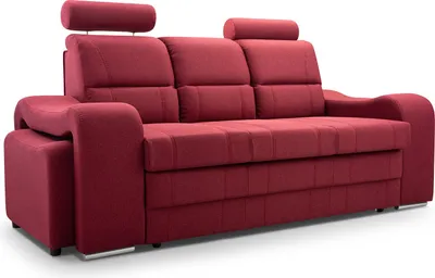 Produktbild von BETTSO Sofa Mit Schlaffunktion und Bettkasten Couch für Wohnzimmer Sofa Federkern Sofagarnitur Polstersofa Wohnlandschaft mit Bettfunktion POGO Rot