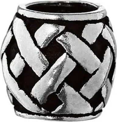 Produktbild von Haarschmuck Bartperle Keltisches Muster 925 Sterlingsilber Lockenperle 6395