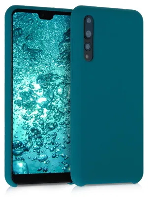 Produktbild von kwmobile Handyhülle für Huawei P20 Pro Hülle - Case Silikon - Kabelloses Laden - Schutzhülle Cover in Petrol matt