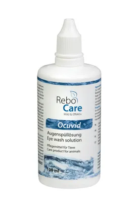 Produktbild von Ocuvid Augenspüllösung für Tiere: Sanfte Reinigung für Augen & Nase, Ideal für Augenuntersuchungen & Entfernung von Rückständen