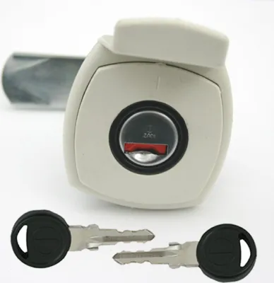 Immagine prodotto di Serratura a ribalta Serratura di servizio a ribalta per gas caravan camper caravan bianco 47 x 47 mm