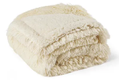 Image de Couverture imperméable pour chiens et chats, 80 x 100 cm, couleur crème, en peluche, lavable