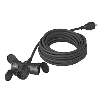 Obrázek produktu pro Zásuvka Schuko 3cestná 10M 3x2,5mm²