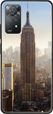 Produktbild von König Design Hülle kompatibel mit Xiaomi Redmi Note 11E Pro Kunststoff Soft Handyhülle - Handy Case Empire State Building