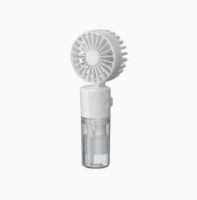 Produktbild von Handventilator mit Wasserkühlung,Tragbarer Mini Ventilator,Taschenventilator Mit 4 Geschwindigkeitsstufen,Faltbarer USB-Ventilator für Outdoor Weiß