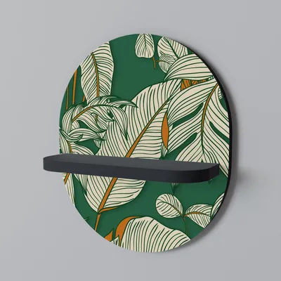 Image de VERDANT PLEASURES Ovales Regal Schwarz