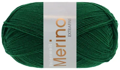 Produktbild von Lana Grossa - Meilenweit 100g Merino Extrafine uni 2476 flaschengrün