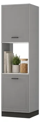 Produktbild von Mogan - Küchenschrank, 60x58x214h cm Grau, 5 Regalböden