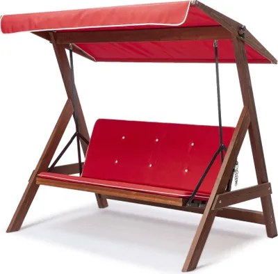 Produktbild von Skye Decor, Roma 2003 - Red, Dreifach-Gartenschaukel, Rot, 190 x 180 x 120 cm