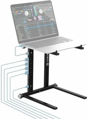 Produktbild von Reloop STANDHUB, Laptop-Ständer, Schwarz, 27,9 cm (11"), 45,7 cm (18"), 5 kg, 60 W