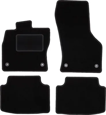 Produktbild von Schwarze Veloursmatten für: Volkswagen Passat B8 Limousine, Kombi, Variant, Alltrack (2015-)